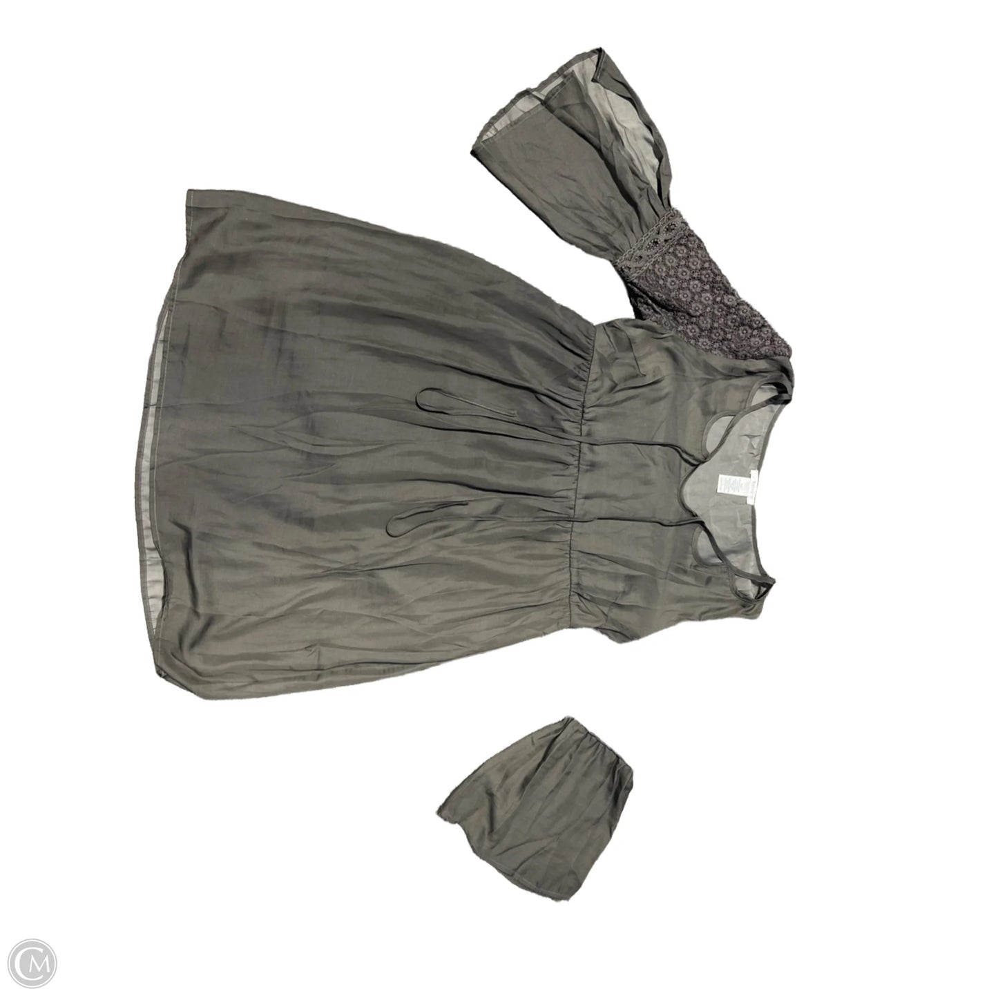 Dress Casual Short By Esley In Grey, Size: L