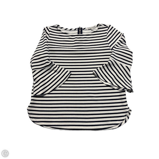 Top 3/4 Sleeve By Green Envelope In Striped Pattern, Size: S