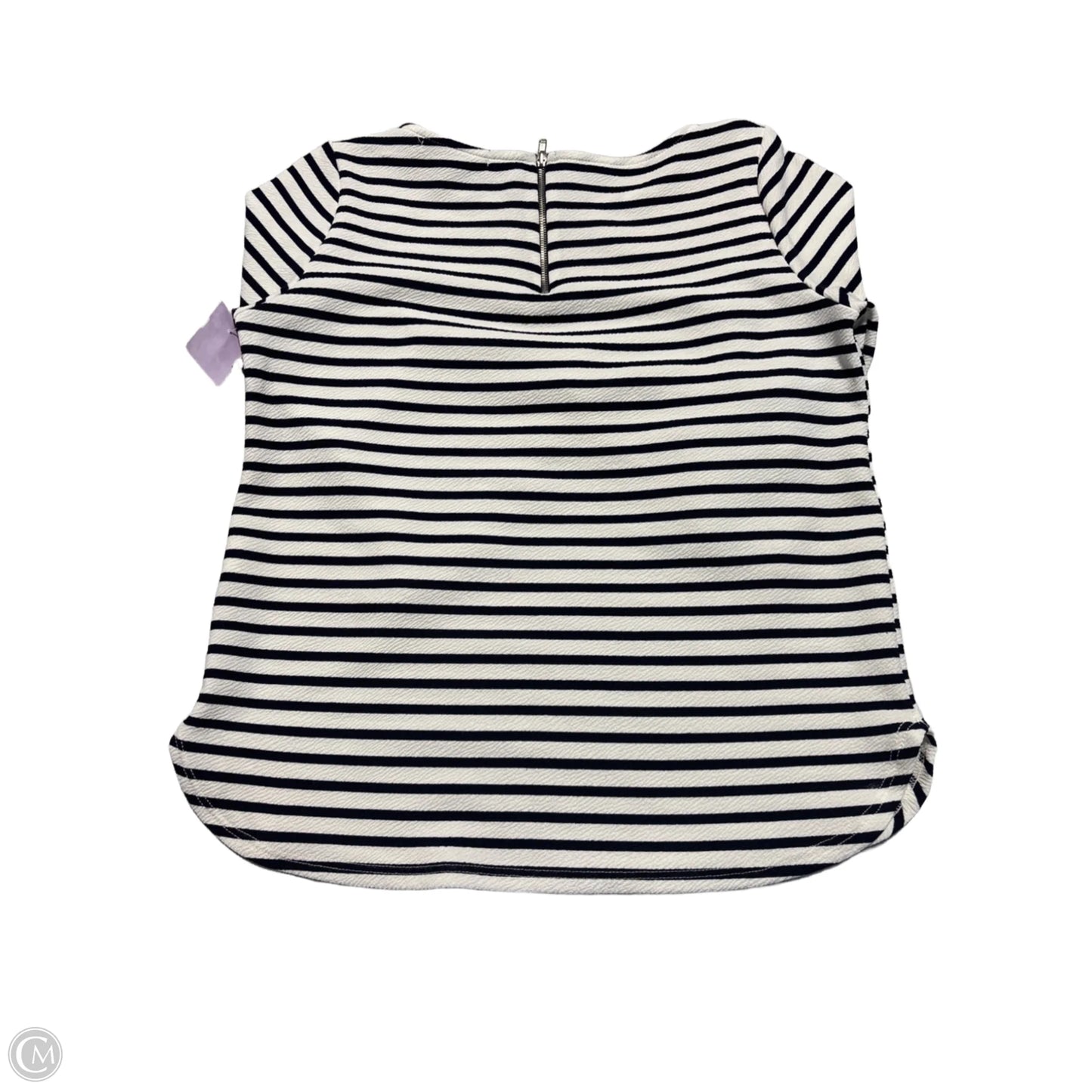 Top 3/4 Sleeve By Green Envelope In Striped Pattern, Size: S
