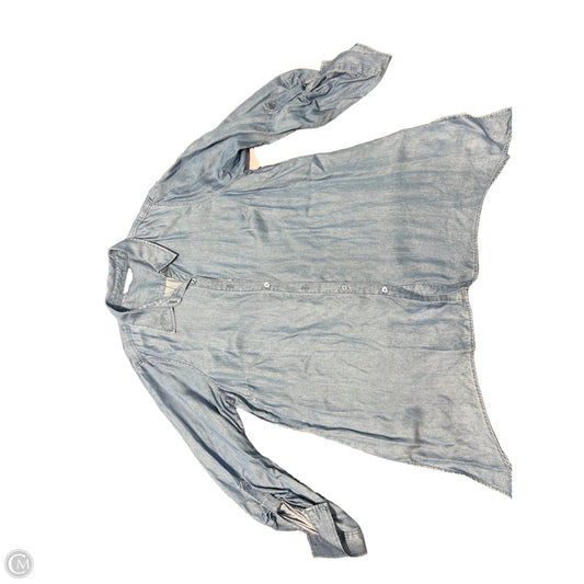 Top Long Sleeve By Zac And Rachel In Blue Denim, Size: Xl