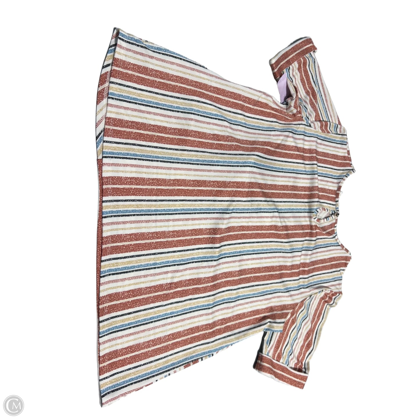 Top Short Sleeve By Perseption Concept In Multi-colored, Size: Xl