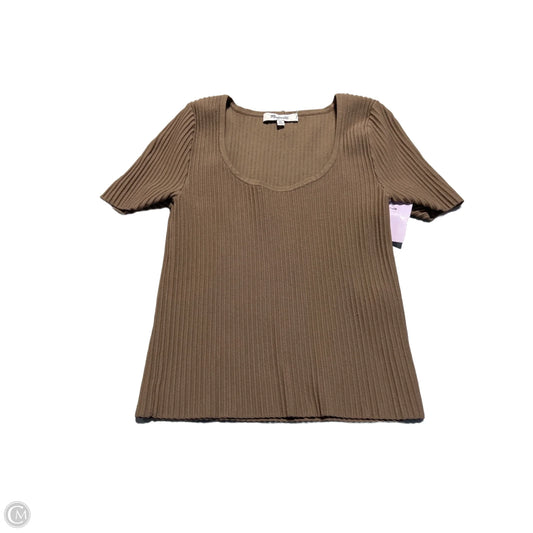 Top Short Sleeve By Madewell In Brown, Size: Xs