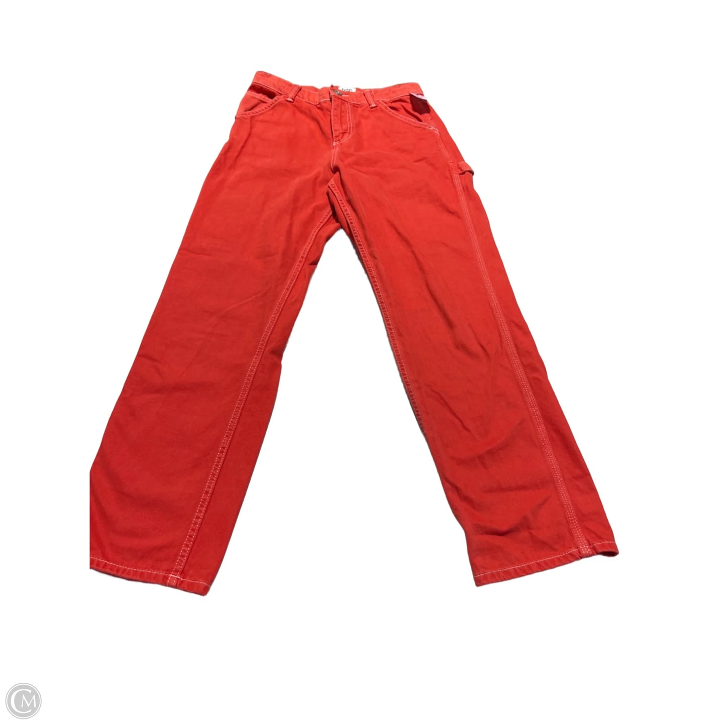 Jeans Straight By Bdg In Red Denim, Size: 2
