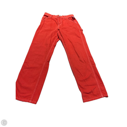 Jeans Straight By Bdg In Red Denim, Size: 2