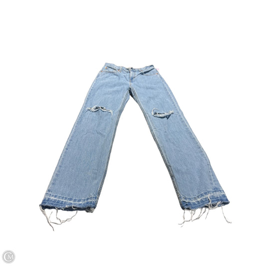 Jeans Straight By Levis In Blue Denim, Size: 0