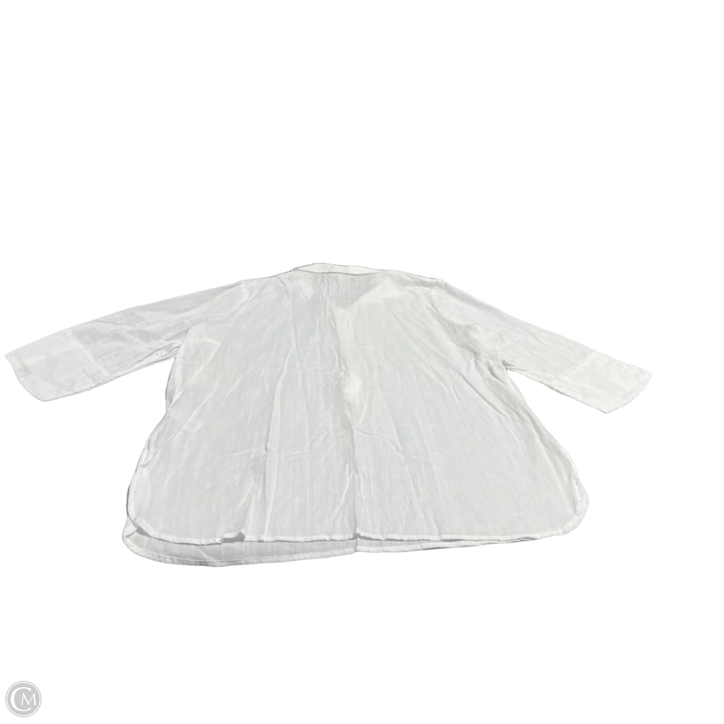 Top 3/4 Sleeve By Cmc In White, Size: Xl
