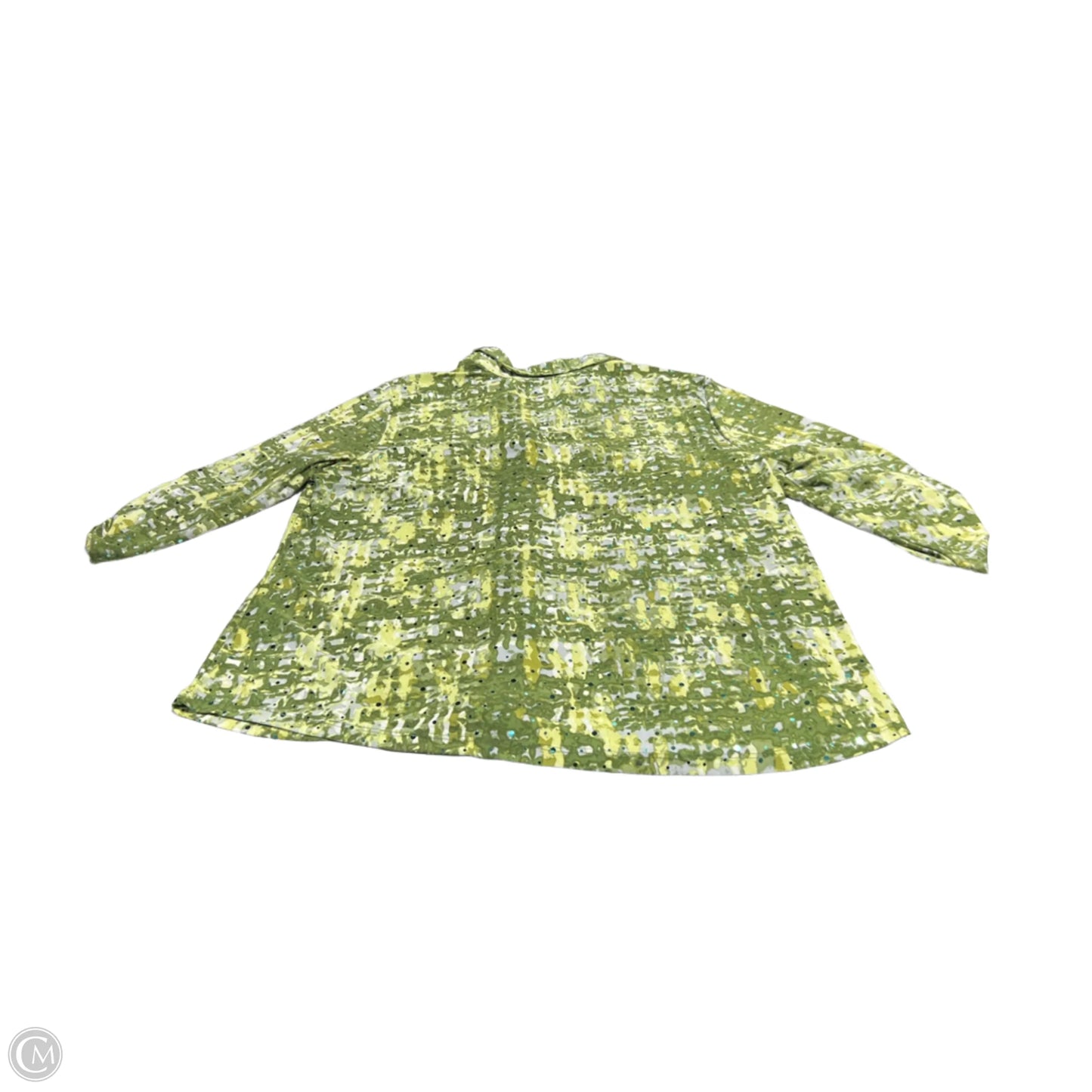 Top 3/4 Sleeve By Cme In Green, Size: M