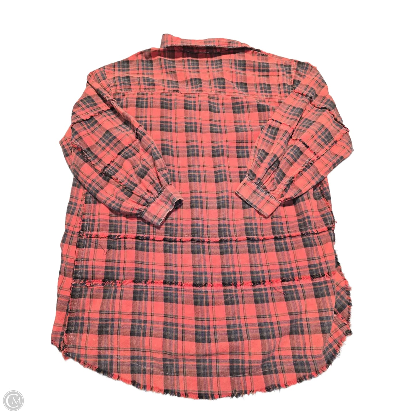 Top Long Sleeve By Cmc In Plaid Pattern, Size: S