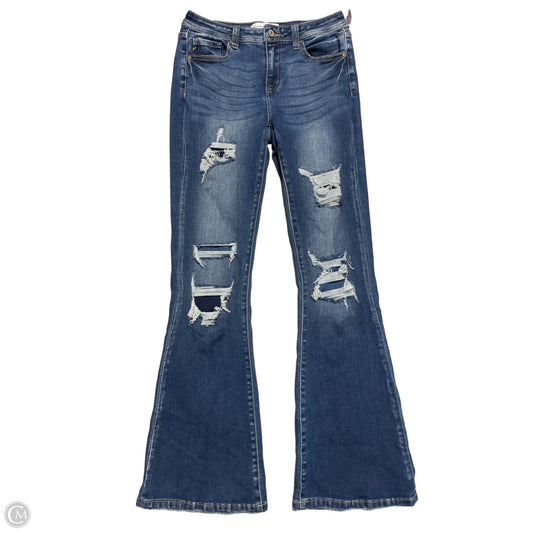 Jeans Boot Cut By Kancan In Blue Denim, Size: 4