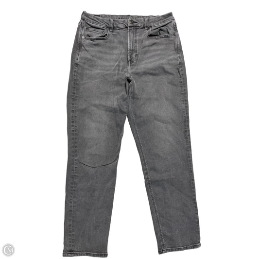 Jeans Straight By American Eagle In Black, Size: 12