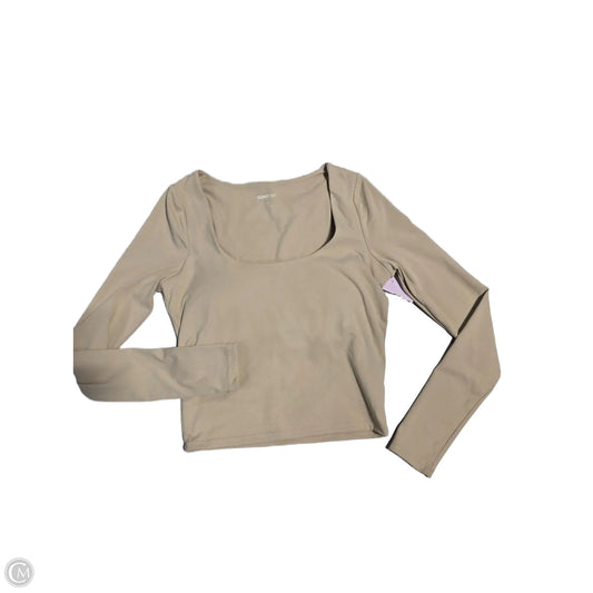Top Long Sleeve Basic By Pacsun In Beige, Size: S