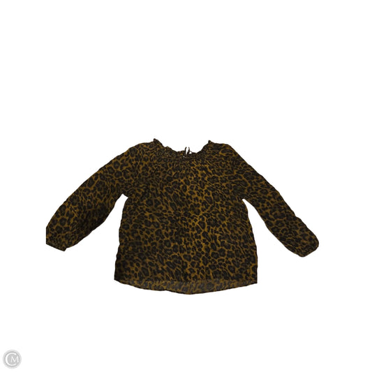 Blouse 3/4 Sleeve By Talbots In Animal Print, Size: Lp