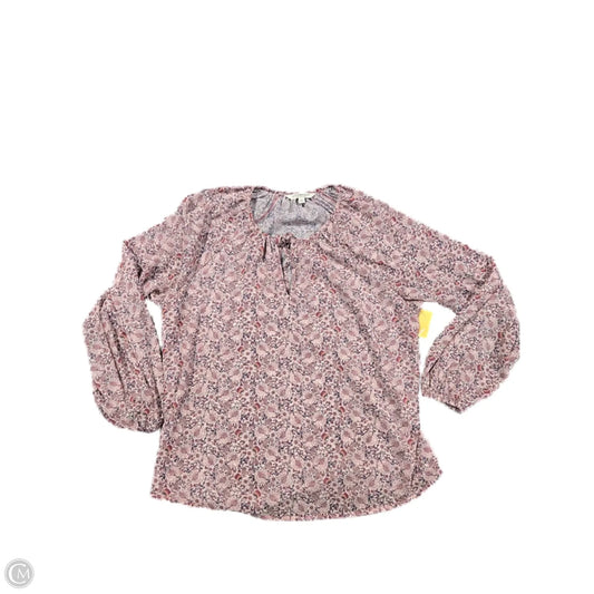 Blouse 3/4 Sleeve By Liverpool In Pink, Size: M