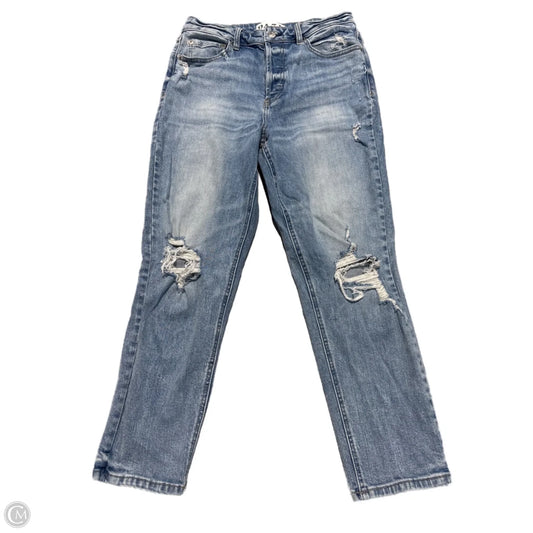 Jeans Straight By Daze In Blue Denim, Size: 8