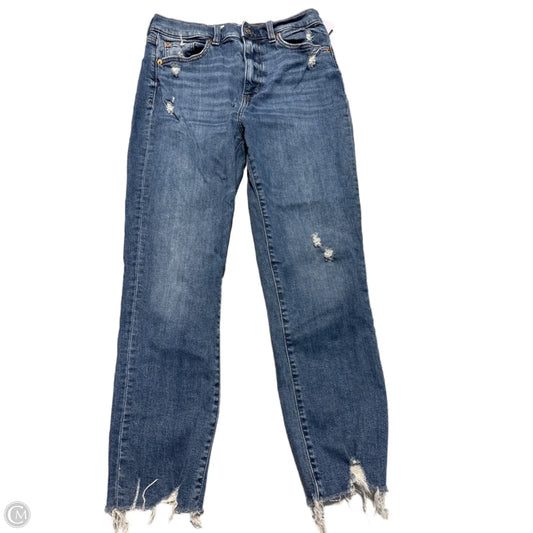 Jeans Straight By Daze In Blue Denim, Size: 8