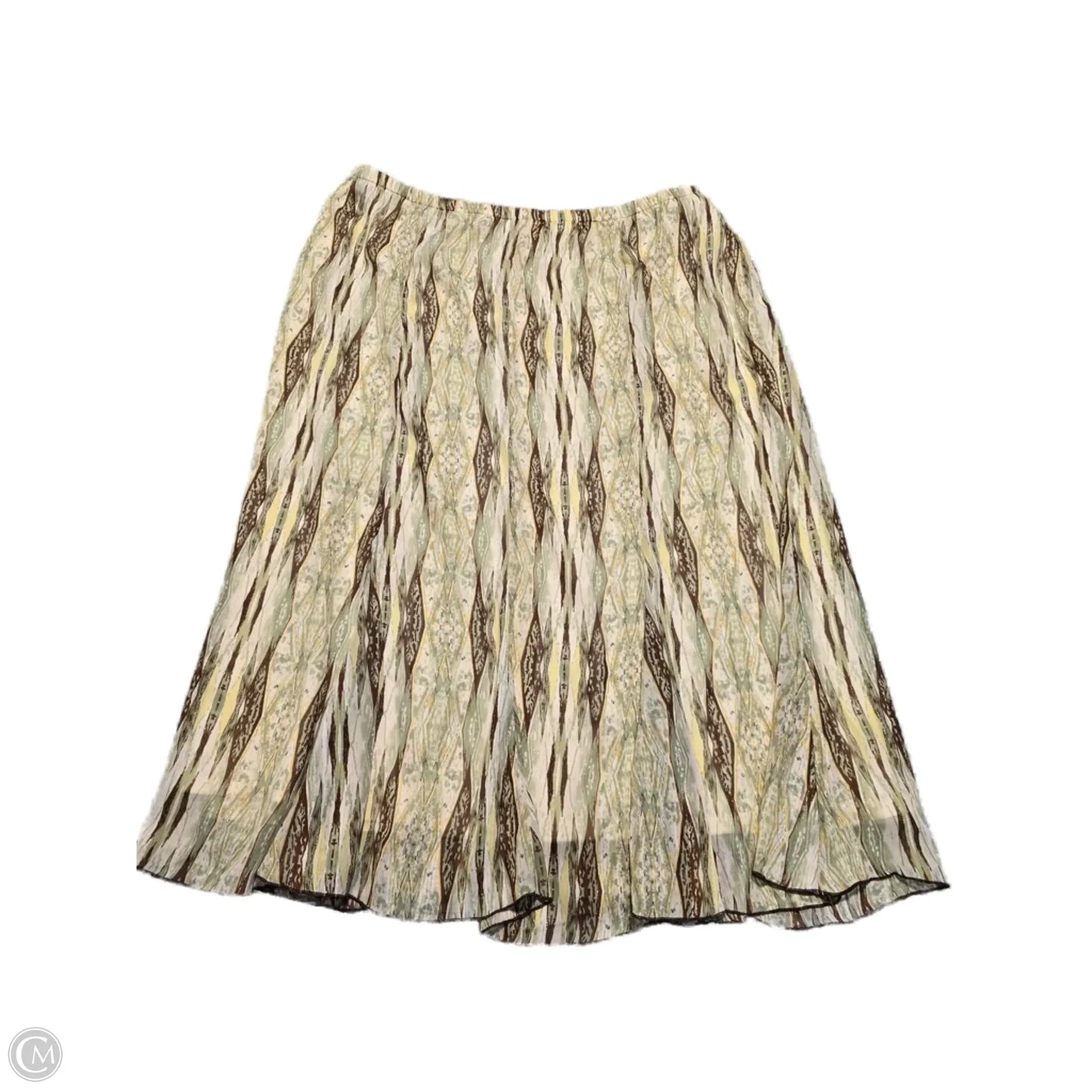 Skirt Maxi By Dressbarn In Brown & Gold, Size: Xxl