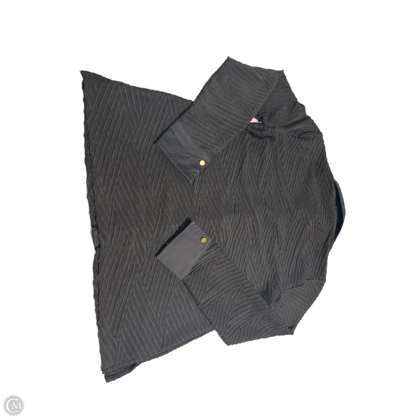 Top Long Sleeve By Chicos In Black, Size: S