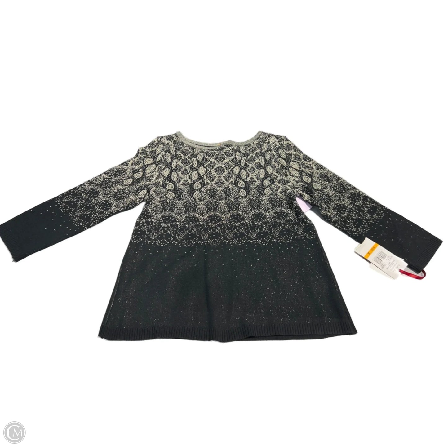 Top Long Sleeve By Ruby Rd In Black & Gold, Size: S