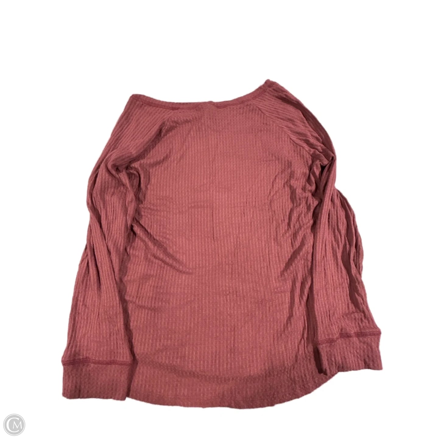Top Long Sleeve Basic By 7th Ray In Maroon, Size: L