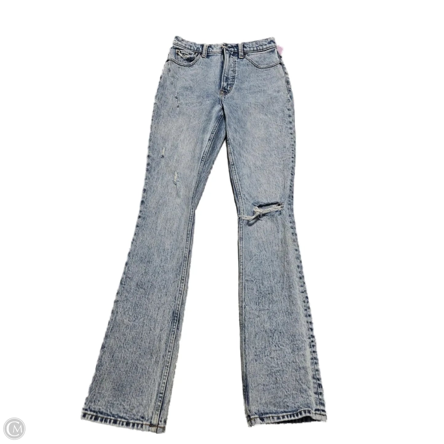 Jeans Skinny By Abercrombie And Fitch In Blue Denim, Size: 0