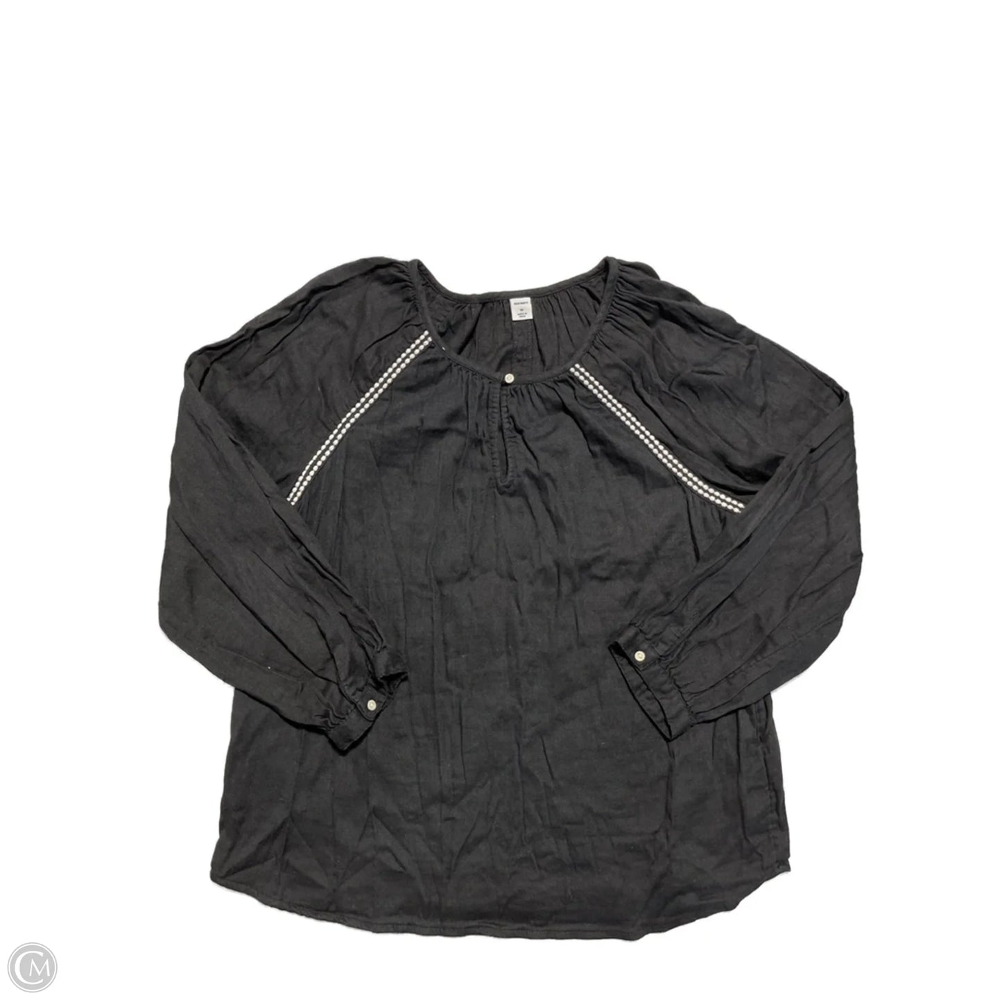 Top Long Sleeve By Old Navy In Black, Size: M