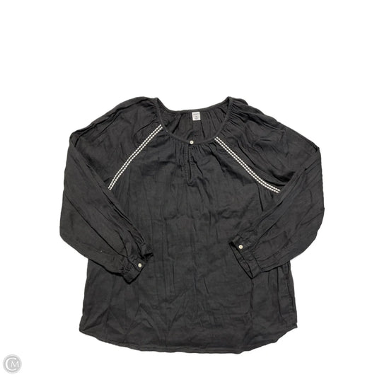 Top Long Sleeve By Old Navy In Black, Size: M