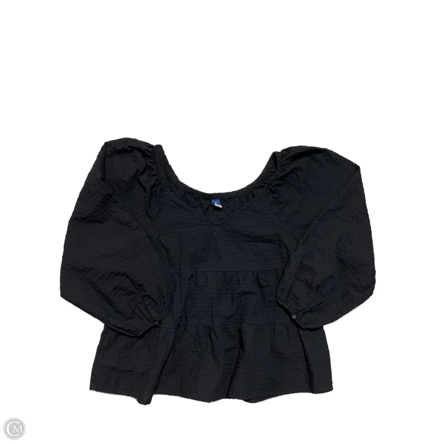 Top Long Sleeve By Old Navy In Black, Size: M