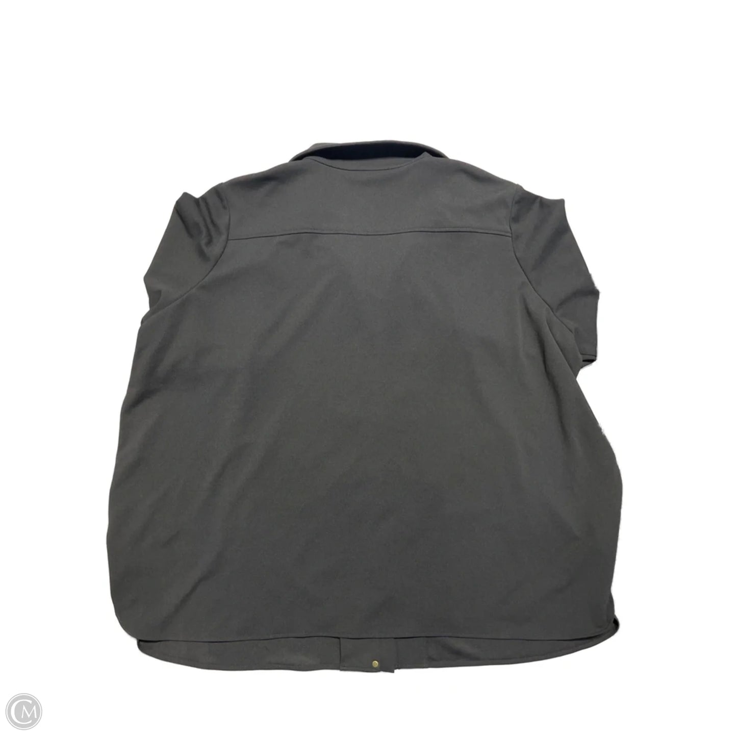 Jacket Shirt By Ming Wang In Black, Size: 3x