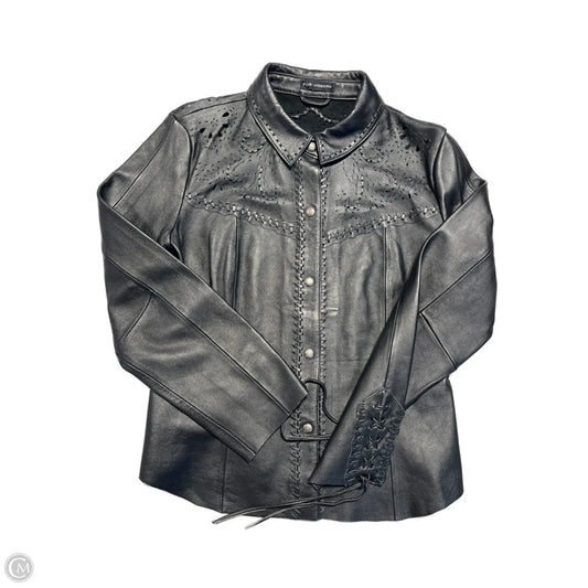 Jacket Leather By Cmf In Black, Size: M