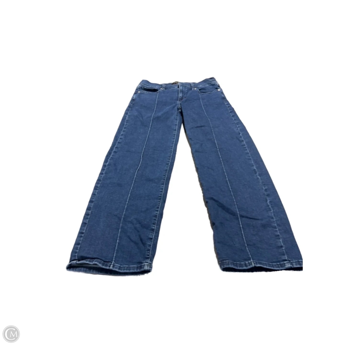 Jeans Straight By Banana Republic In Blue Denim, Size: 6