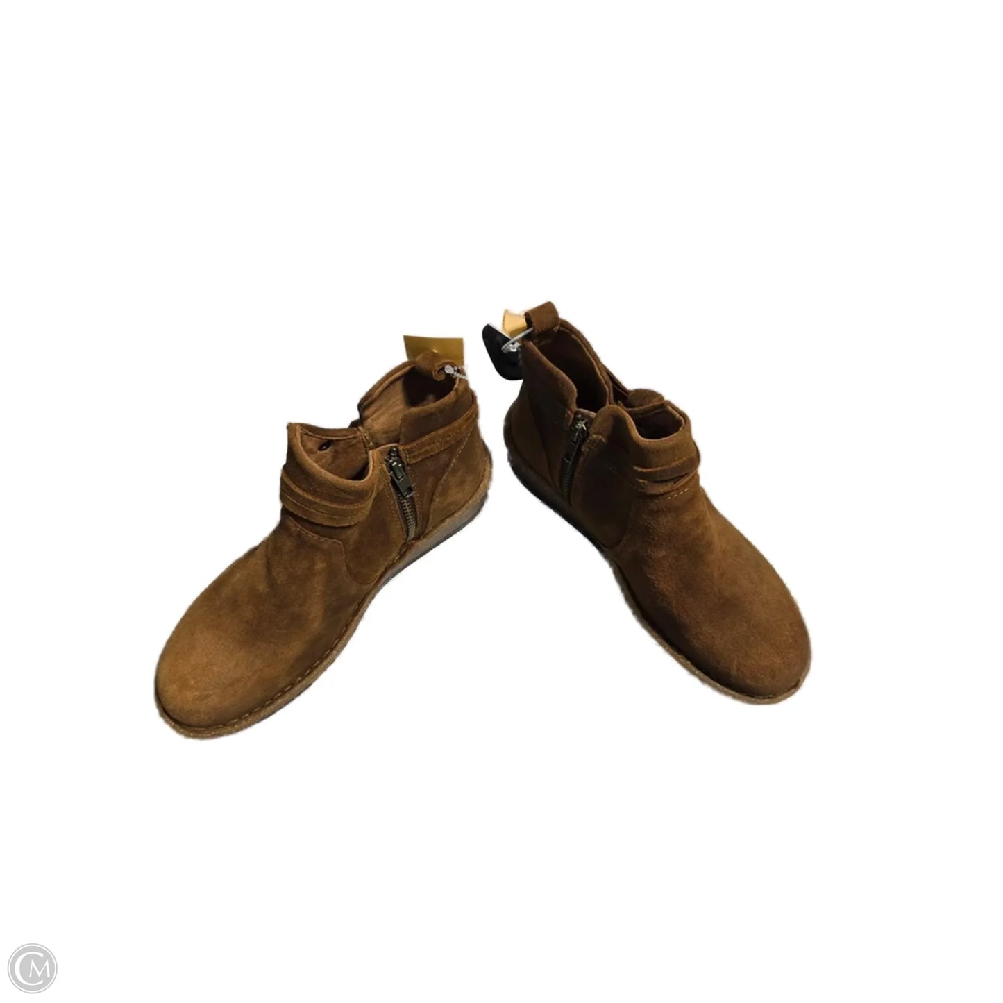 Boots Leather By Born In Brown, Size: 8.5