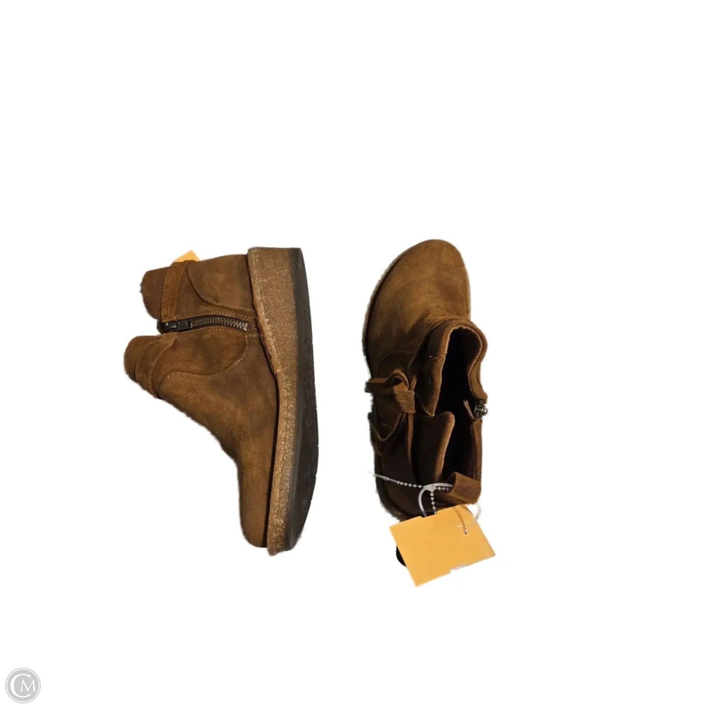 Boots Leather By Born In Brown, Size: 8.5