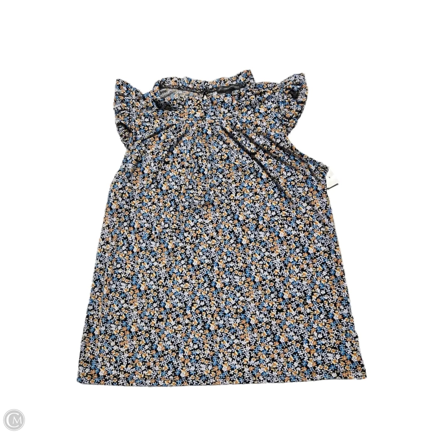 Top Sleeveless By Adrianna Papell In Floral Print, Size: S