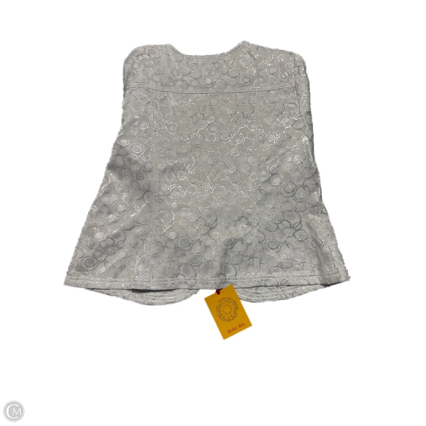 Jacket Other By Ruby Rd In Silver & White, Size: L