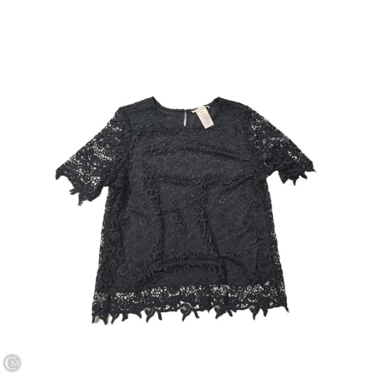 Top Short Sleeve By Philosophy In Black, Size: Xl