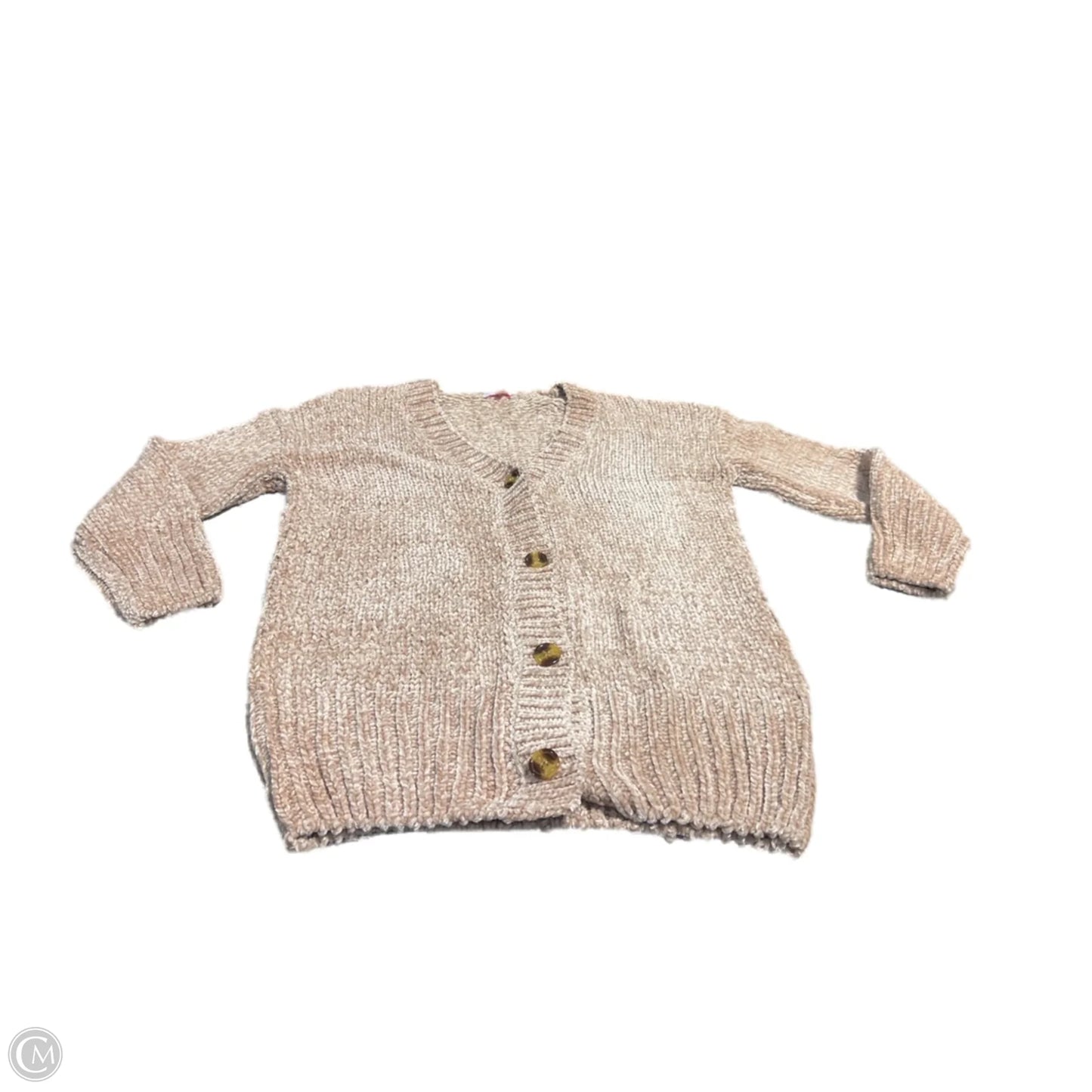 Sweater Cardigan By Pink Lily In Tan, Size: S
