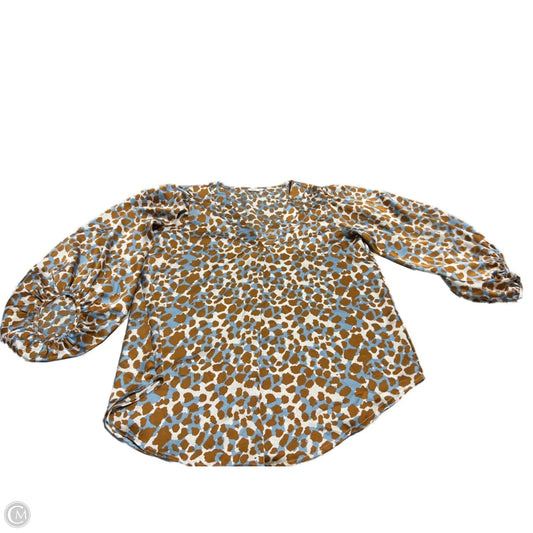 Blouse Long Sleeve By Jodifl In Animal Print, Size: M