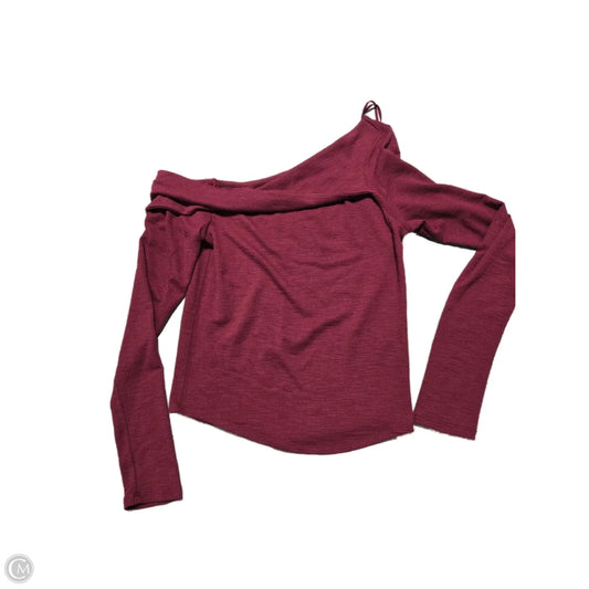 Top Long Sleeve By We The Free In Maroon, Size: M