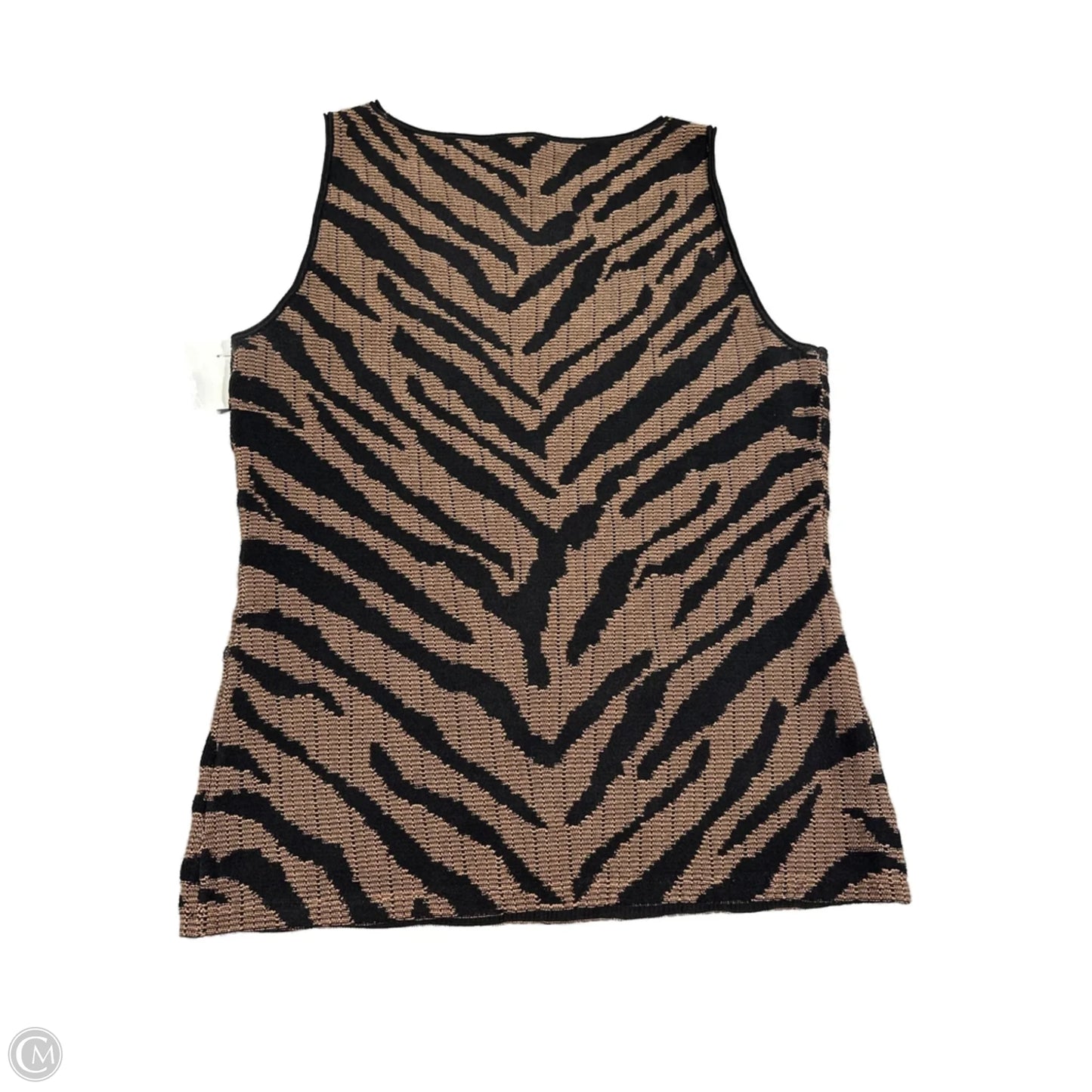 Top Sleeveless By White House Black Market In Animal Print, Size: M