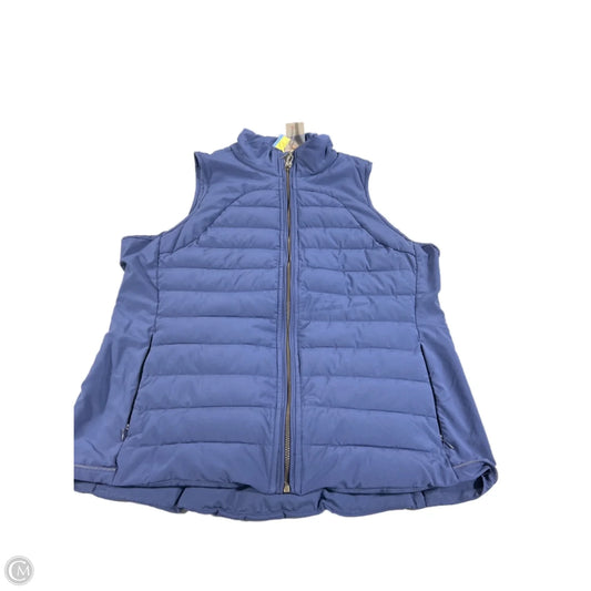 Vest Puffer & Quilted By Tangerine In Blue, Size: L
