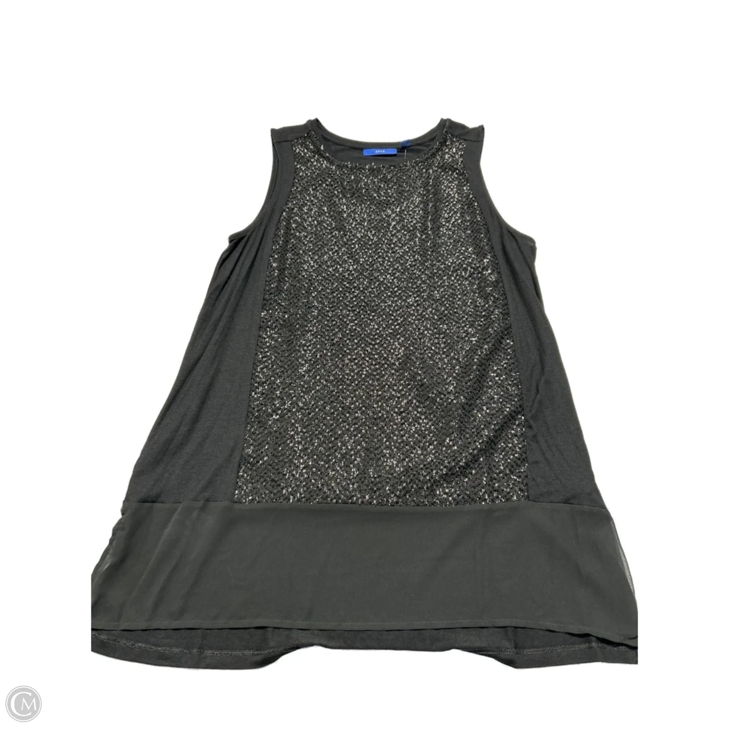Top Sleeveless By Apt 9 In Black, Size: M