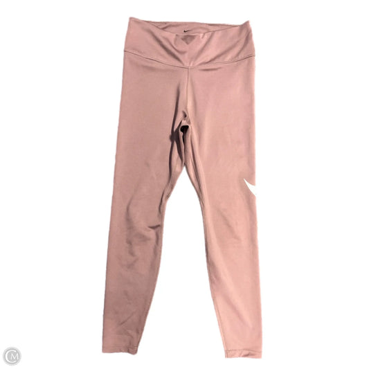 Athletic Leggings By Nike In Mauve, Size: M