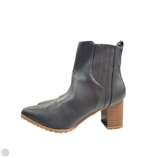 Boots Ankle Heels By Maurices In Black & Brown, Size: 10