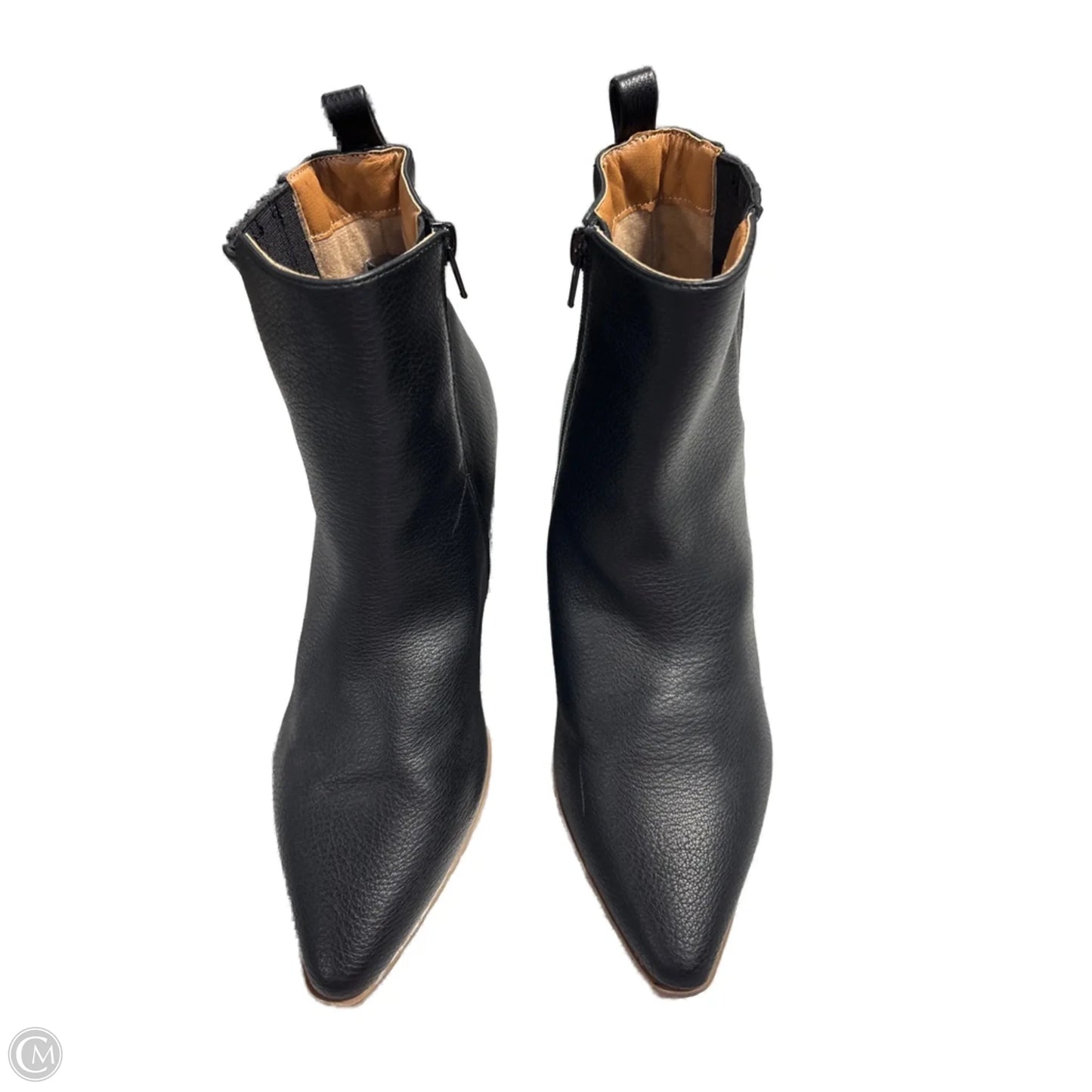 Boots Ankle Heels By Maurices In Black & Brown, Size: 10
