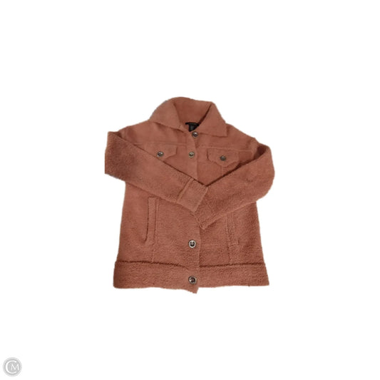 Jacket Shirt By Tahari By Arthur Levine In Tan, Size: Xs