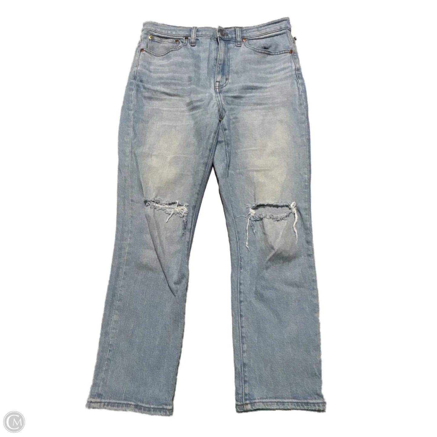 Jeans Cropped By Madewell In Blue Denim, Size: 6