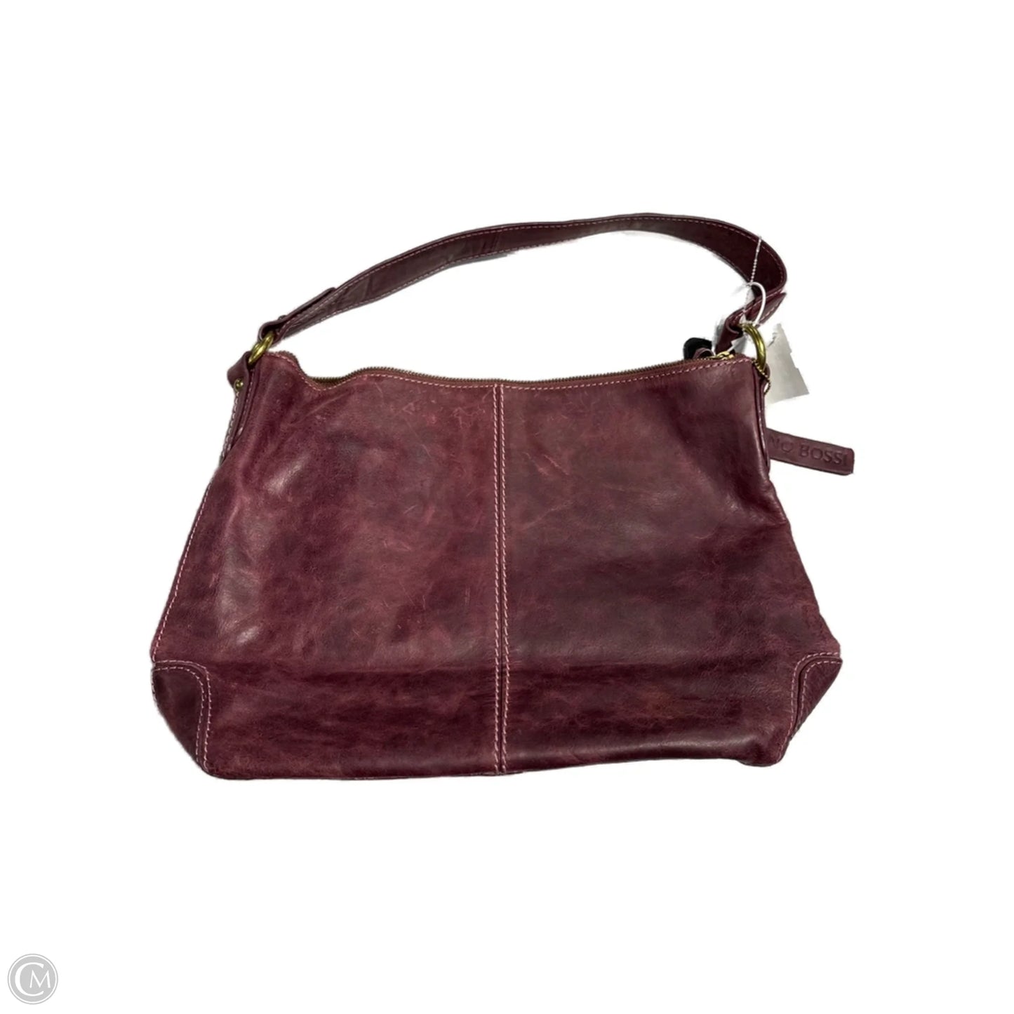 Handbag Leather By Cmc, Size: Medium