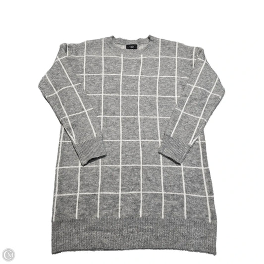 Top Long Sleeve By Vici In Grey, Size: L