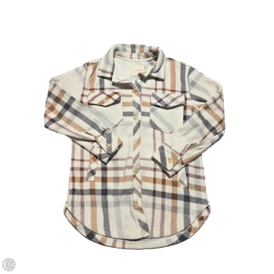 Jacket Shirt By Thread And Supply In Plaid Pattern, Size: Xs