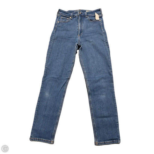 Jeans Skinny By Rag And Bone In Blue Denim, Size: 4